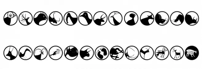 StonesAgeButtons خط أحرف صغيرة