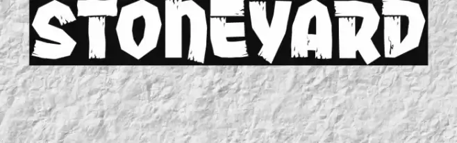 Stoneyard Font examples