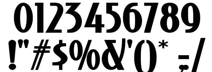 Stony Island NF Bold Font OTHER CHARS