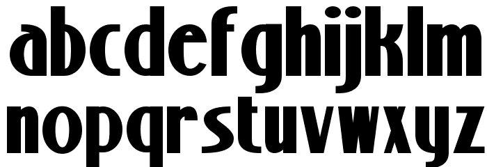 Stony Island NF Bold Font LOWERCASE