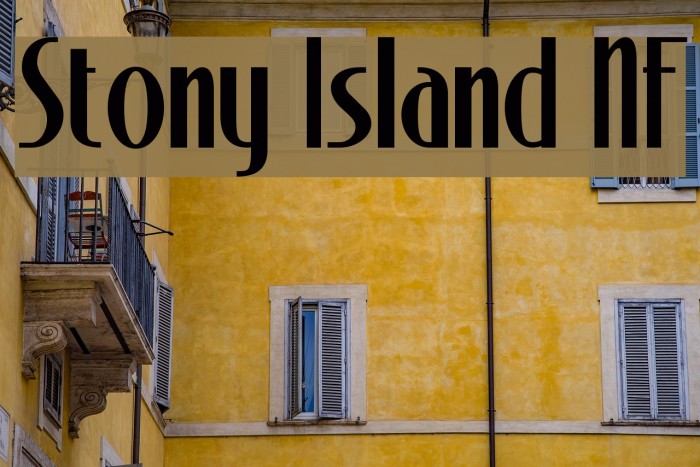 Stony Island NF Font examples