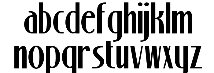 Stony Island NF Font LOWERCASE