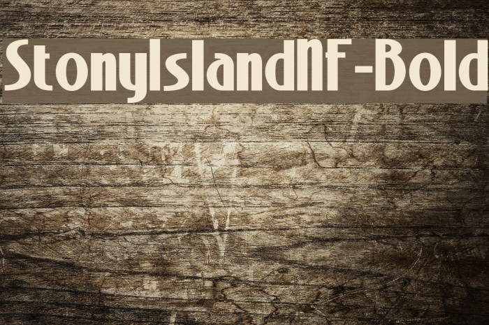 StonyIslandNF-Bold Font examples
