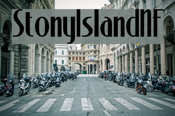 StonyIslandNF Font examples