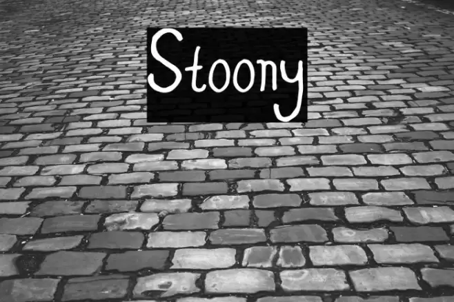 Stoony Font examples