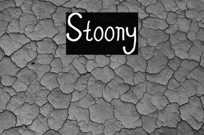Stoony Font examples