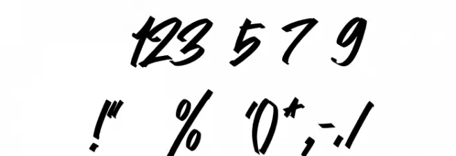 Stoopid Markers Font OTHER CHARS