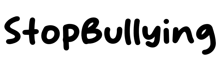 Stop Bullying  Frei Schriftart Herunterladen