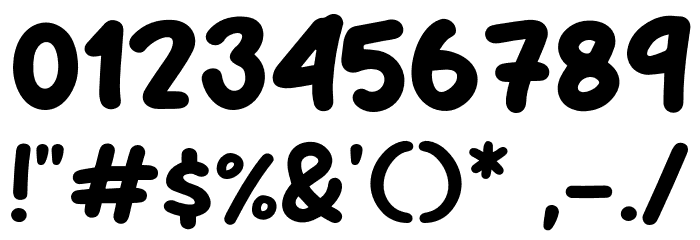 Stop Bullying Font OTHER CHARS