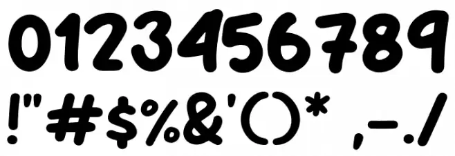 Stop Bullying Font OTHER CHARS