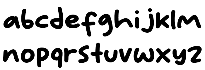 Stop Bullying Font LOWERCASE