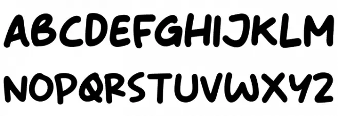 Stop Bullying Font Litere mari