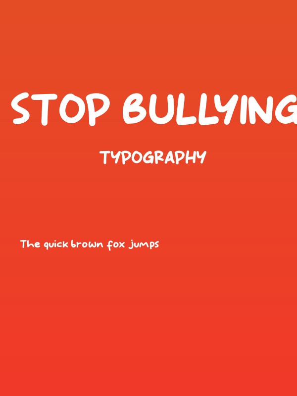 Stop Bullying Poster