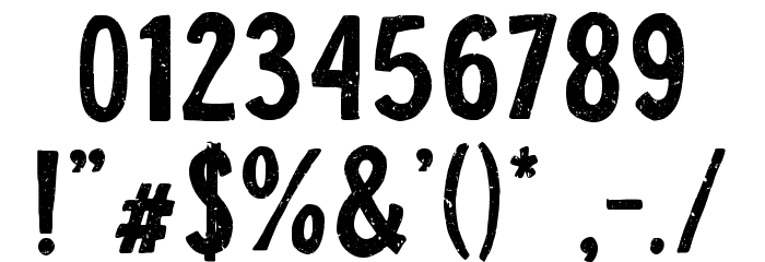 Stop Lost Font OTHER CHARS