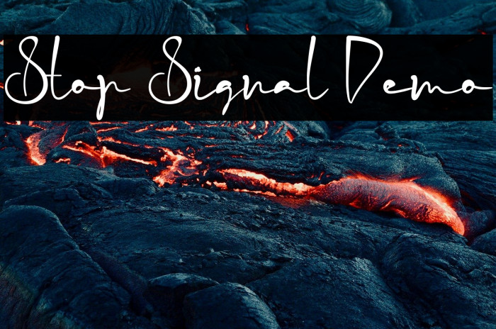 Stop Signal Demo Example 1