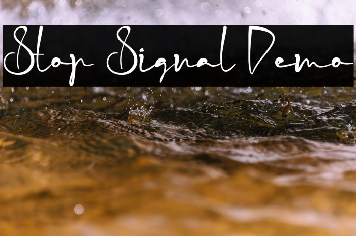 Stop Signal Demo Example 2