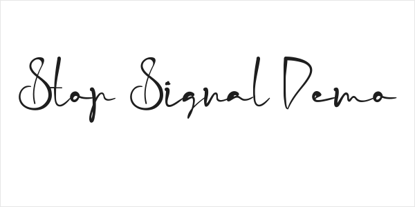 Stop Signal Demo Logo