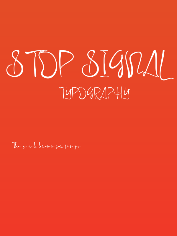 Stop Signal Demo Poster