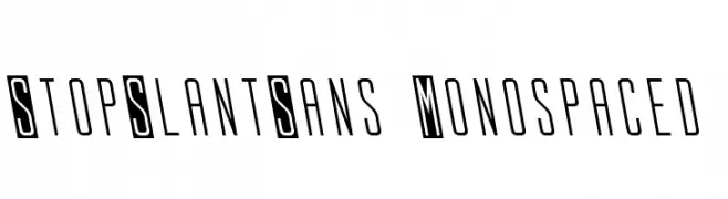 StopSlantSans Monospaced  baixar fontes gratis