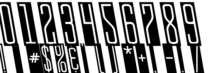 StopSlantSans Monospaced Font OTHER CHARS