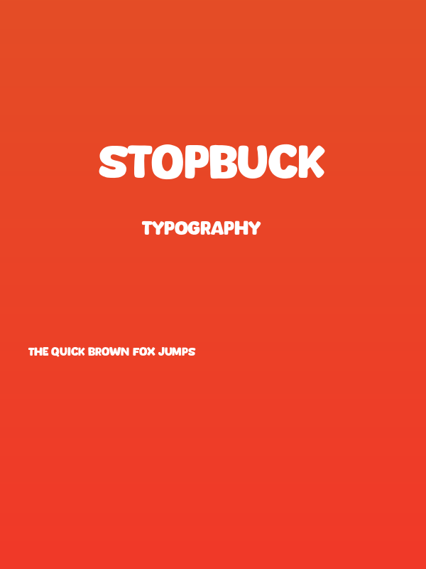 Stopbuck Poster
