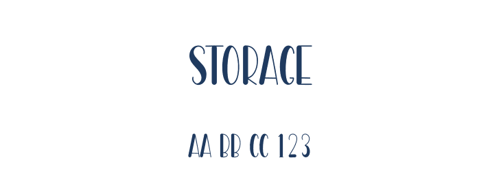 Storage Font Preview