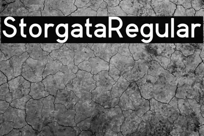 StorgataRegular Font examples