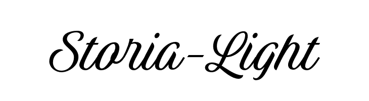 Storia-Light  Frei Schriftart Herunterladen