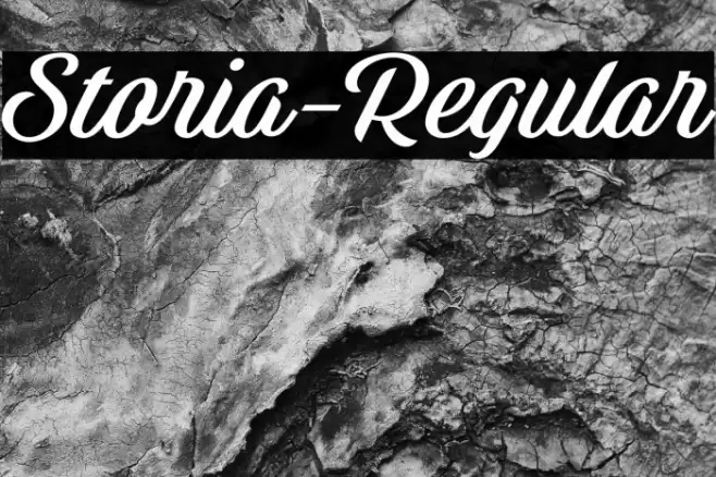 Storia-Regular Font examples