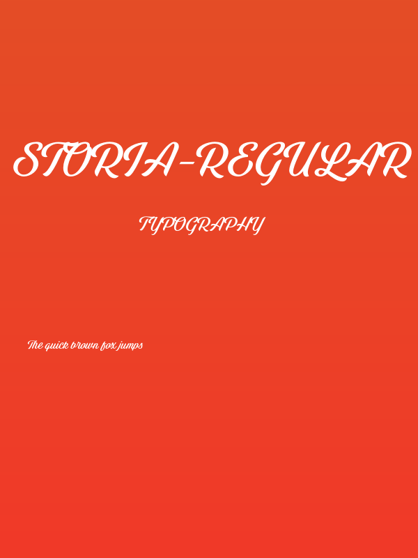 Storia-Regular Poster