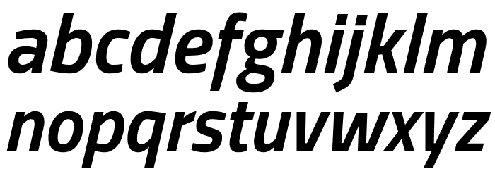 Storia Sans Bold Italic Font LOWERCASE