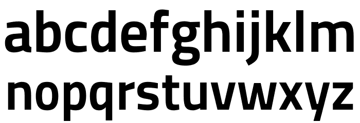 Storia Sans Bold Font LOWERCASE