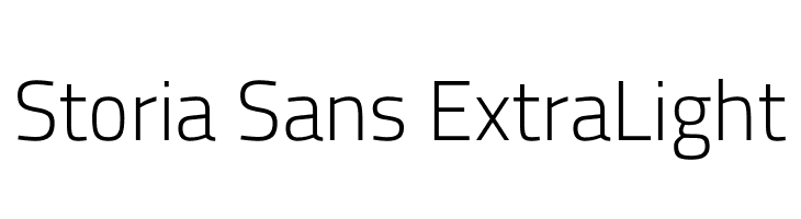 Storia Sans ExtraLight  Free Fonts Download