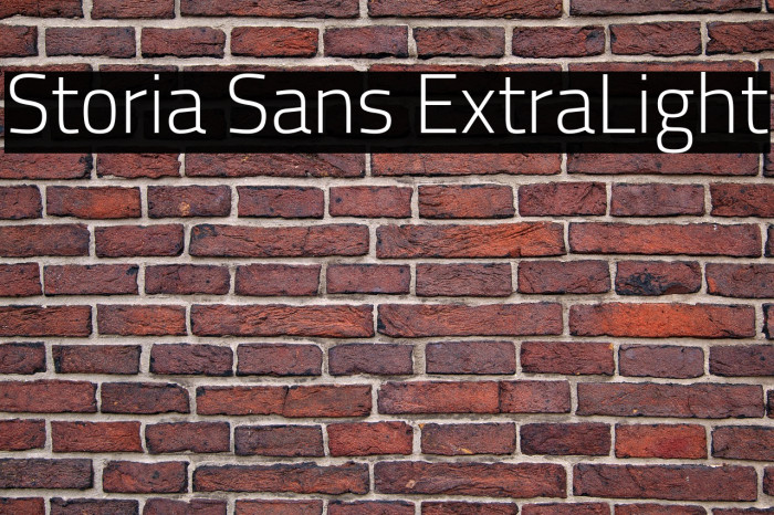 Storia Sans ExtraLight Example 2