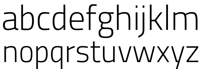 Storia Sans ExtraLight Font LOWERCASE