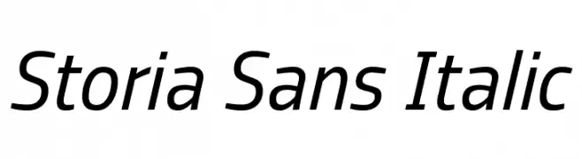 Storia Sans Italic  baixar fontes gratis