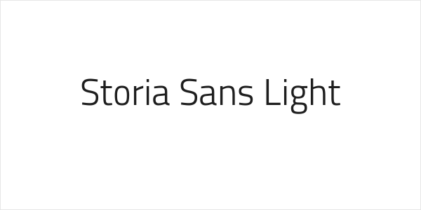 Storia Sans Light Logo