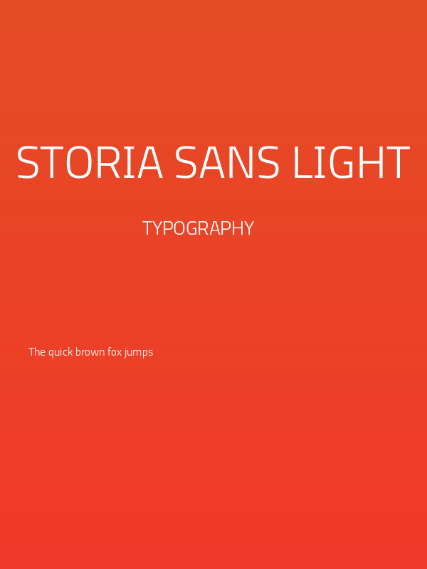 Storia Sans Light Poster