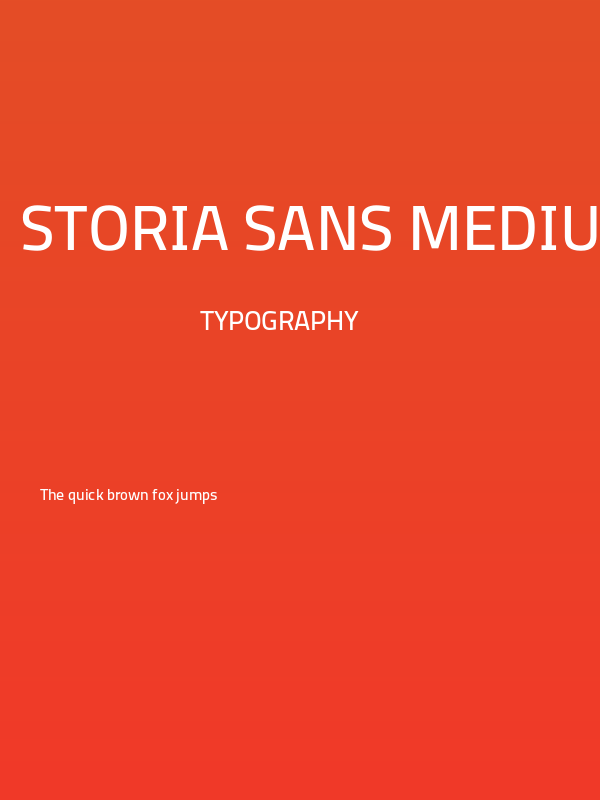 Storia Sans Medium Poster