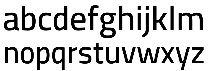 Storia Sans Medium Font LOWERCASE