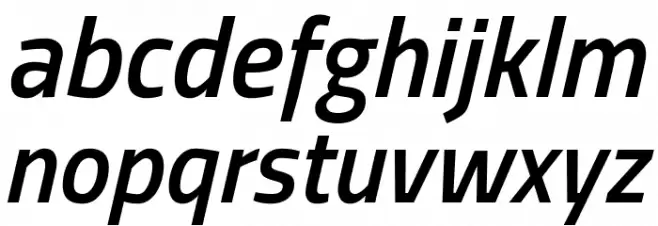 Storia Sans SemiBold Italic خط أحرف صغيرة