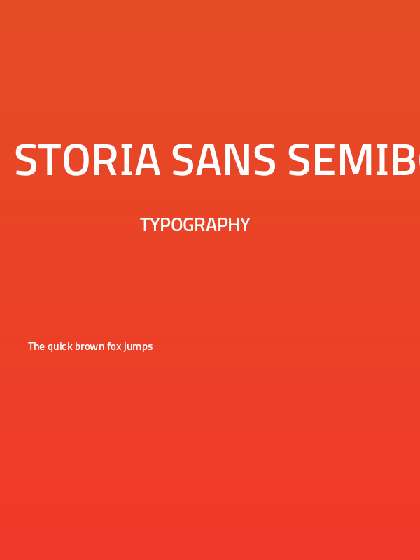 Storia Sans SemiBold Poster