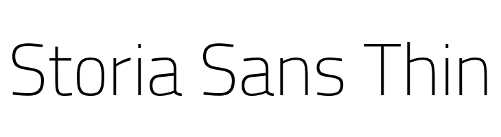 Storia Sans Thin  フリーフォントのダウンロード