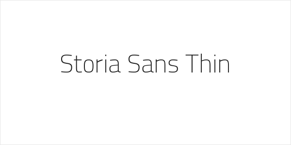 Storia Sans Thin Logo