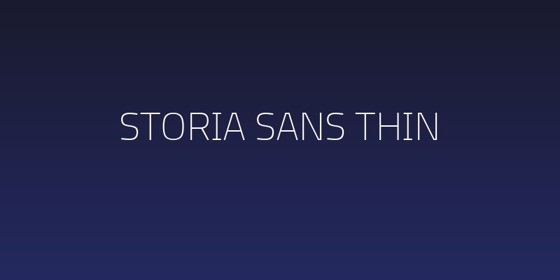 Storia Sans Thin Social Header