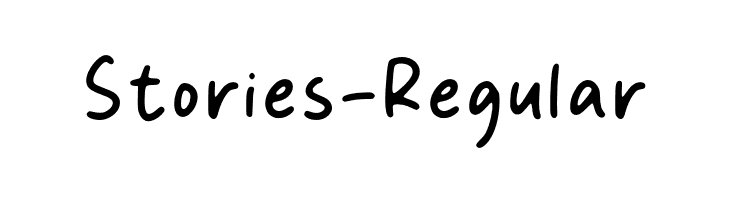 Stories-Regular  font caratteri gratis