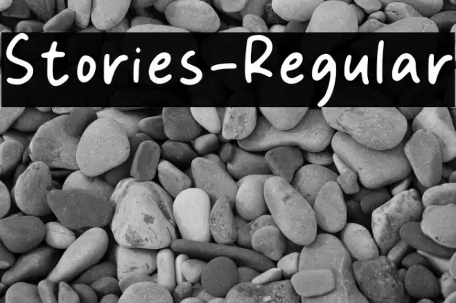 Stories-Regular Шрифта examples