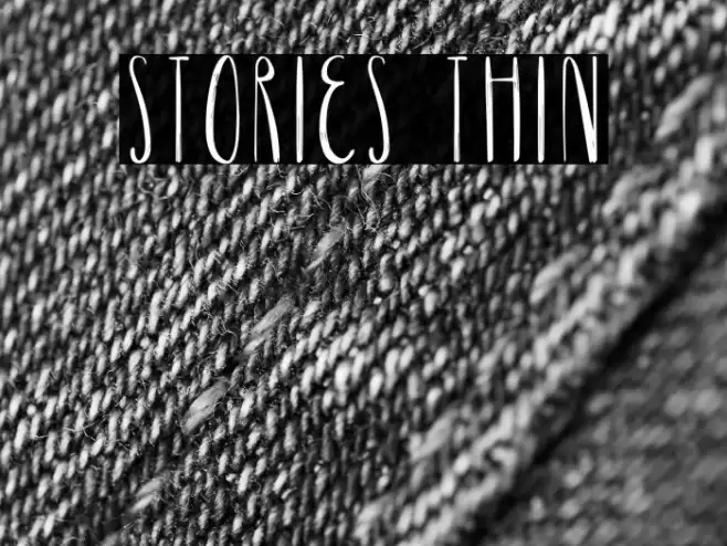 Stories Thin Font examples