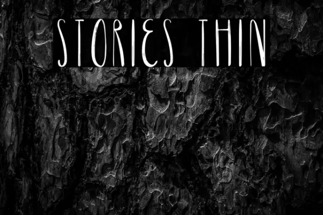Stories Thin Font examples