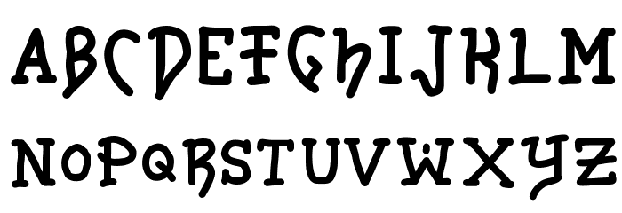 Stork Bill Font LOWERCASE